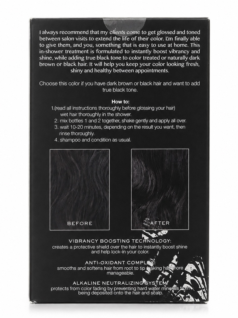 Kristin Ess Signature Gloss In-Shower Black Iris - True Black - Picture 4 of 6